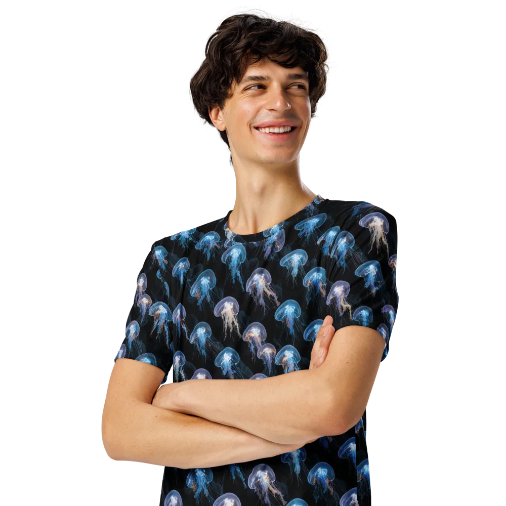 Deep-sea Reverie on Men's Crew Neck T-Shirt — Left Front