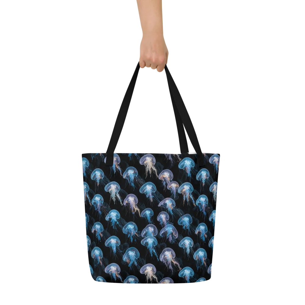 Deep-sea Reverie on Large Tote Bag W/ Pocket — Front