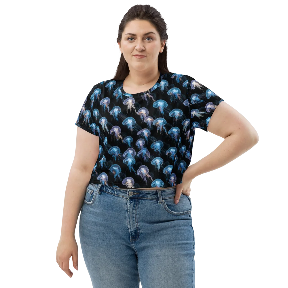 Deep-sea Reverie on Crop Tee — Front
