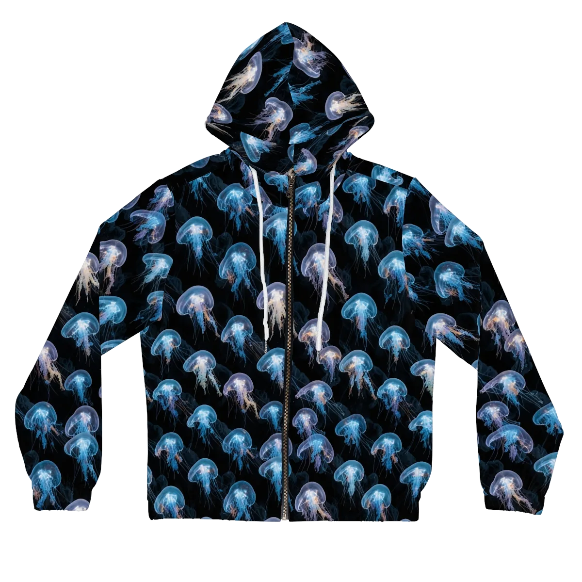 Deep-sea Reverie on Women's Full-Zip Hoodie — Front