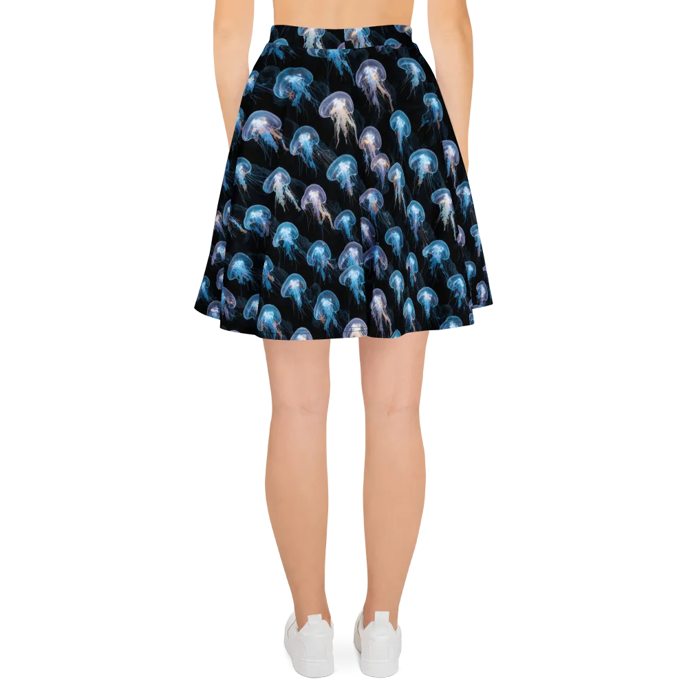 Deep-sea Reverie on Skater Skirt — Back