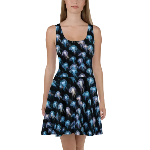 Deep-sea Reverie on a Skater Dress