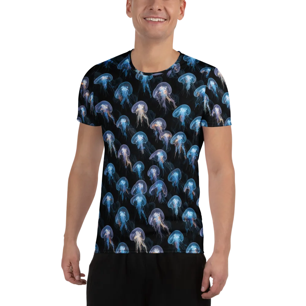 Deep-sea Reverie on Men's Athletic T-Shirt — Front