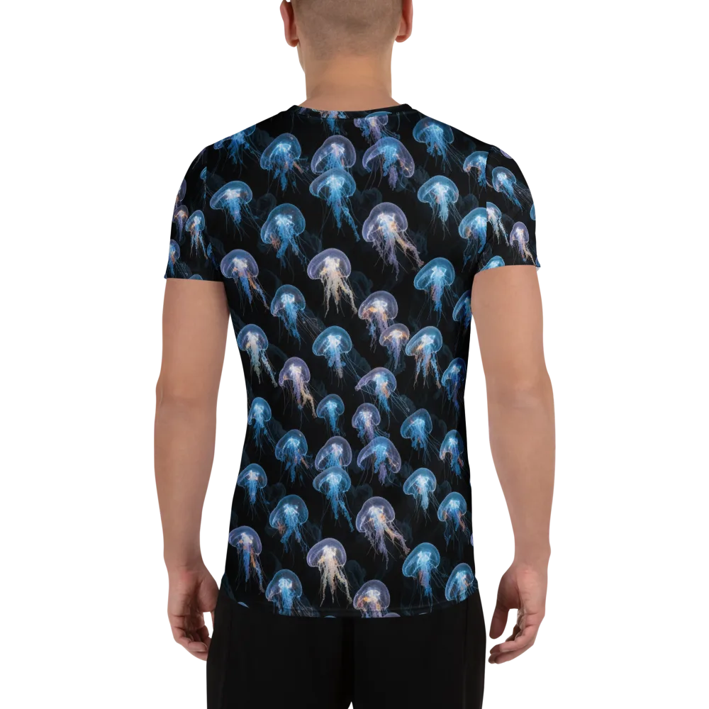 Deep-sea Reverie on Men's Athletic T-Shirt — Back