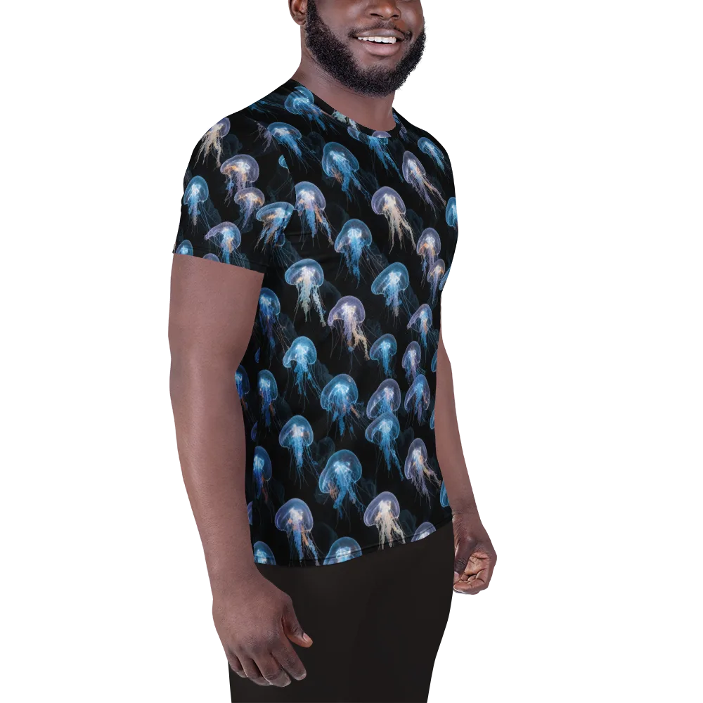 Deep-sea Reverie on Men's Athletic T-Shirt — Right