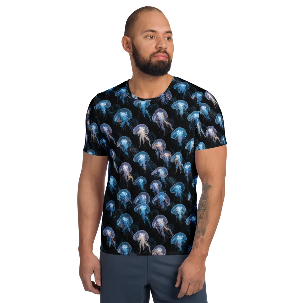 Deep-sea Reverie on Men's Athletic T-Shirt — Front