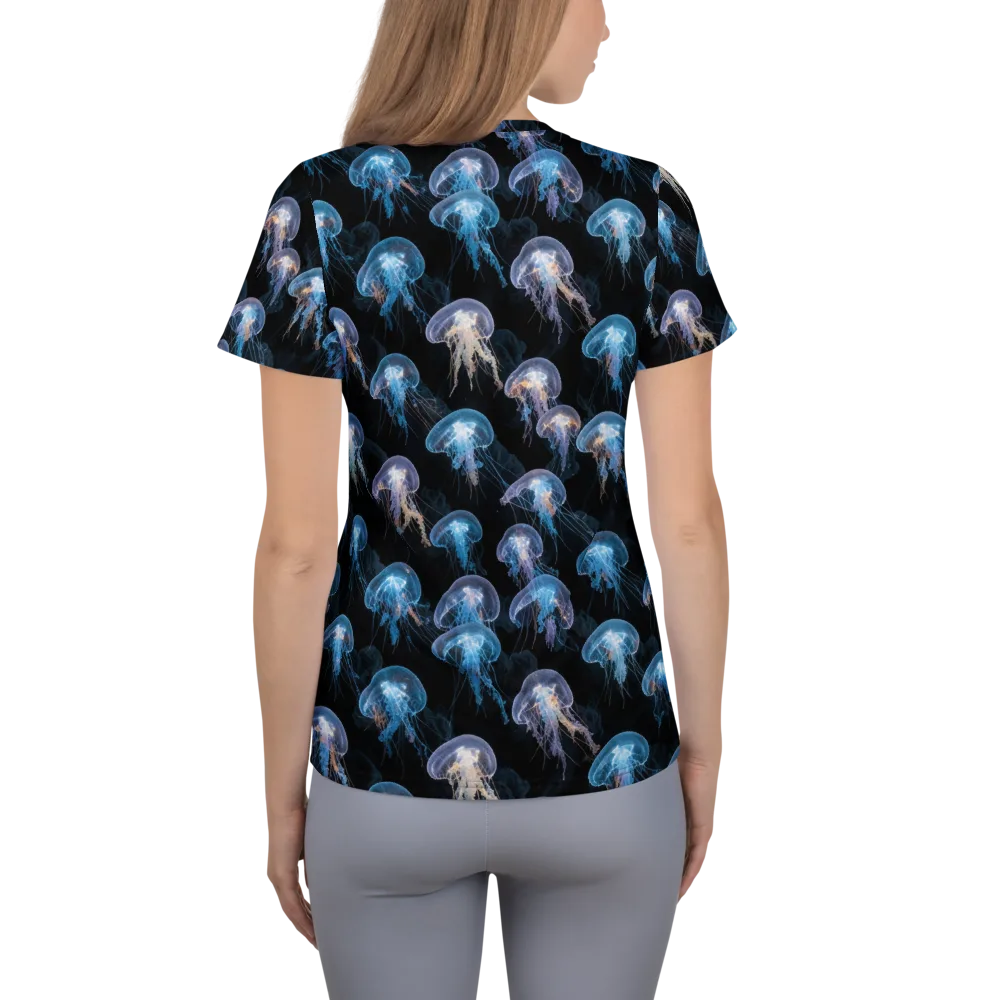 Deep-sea Reverie on Women's Athletic T-Shirt — Back