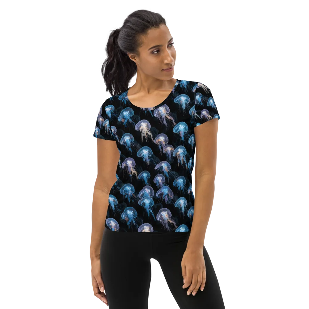 Deep-sea Reverie on Women's Athletic T-Shirt — Front