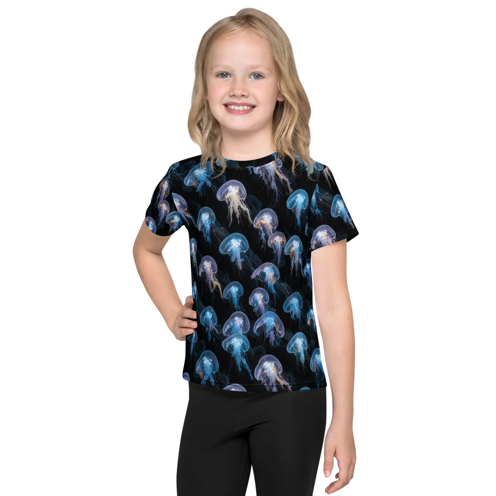 Deep-sea Reverie on Kids Crew Neck T-Shirt — Front