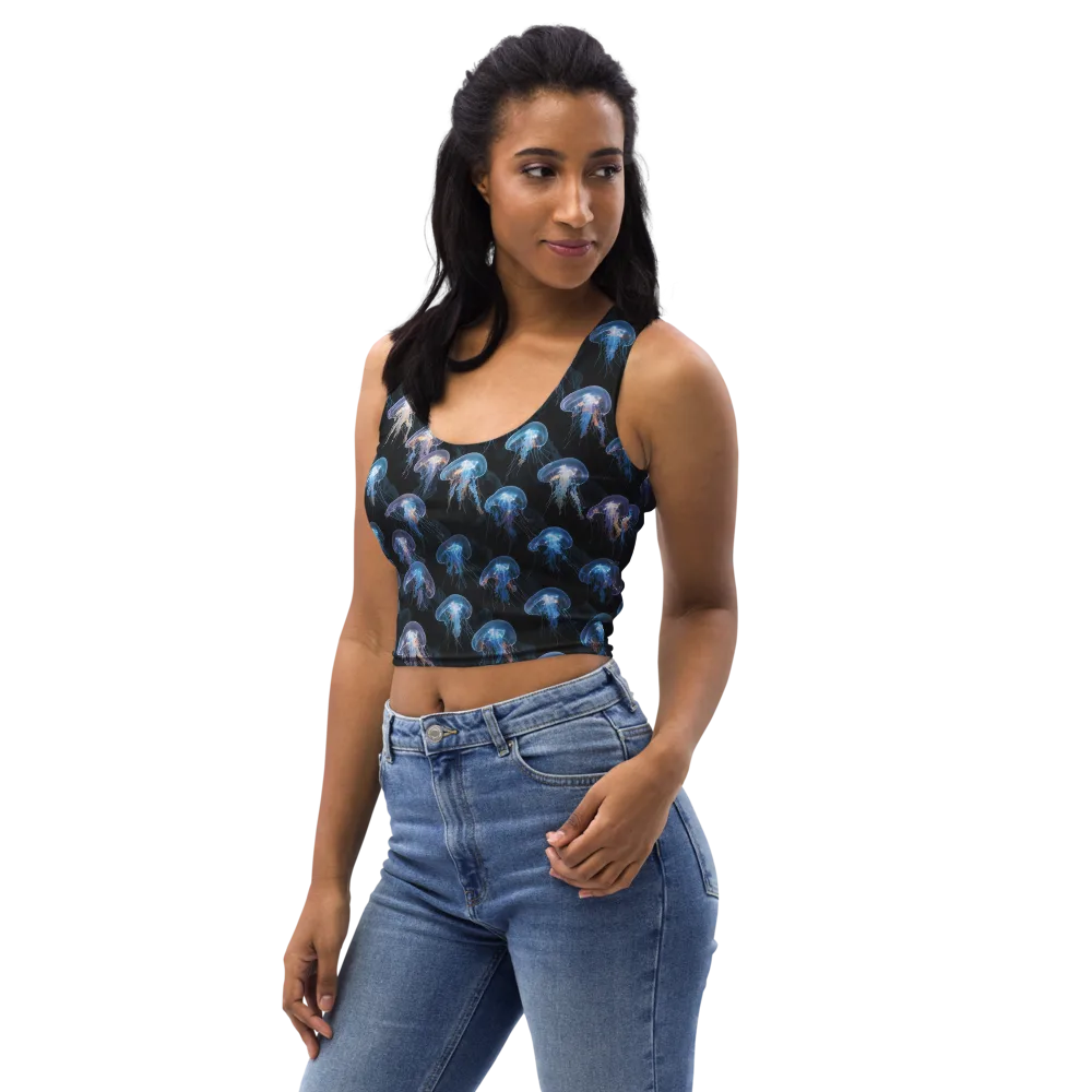 Deep-sea Reverie on Crop Top — Left Front
