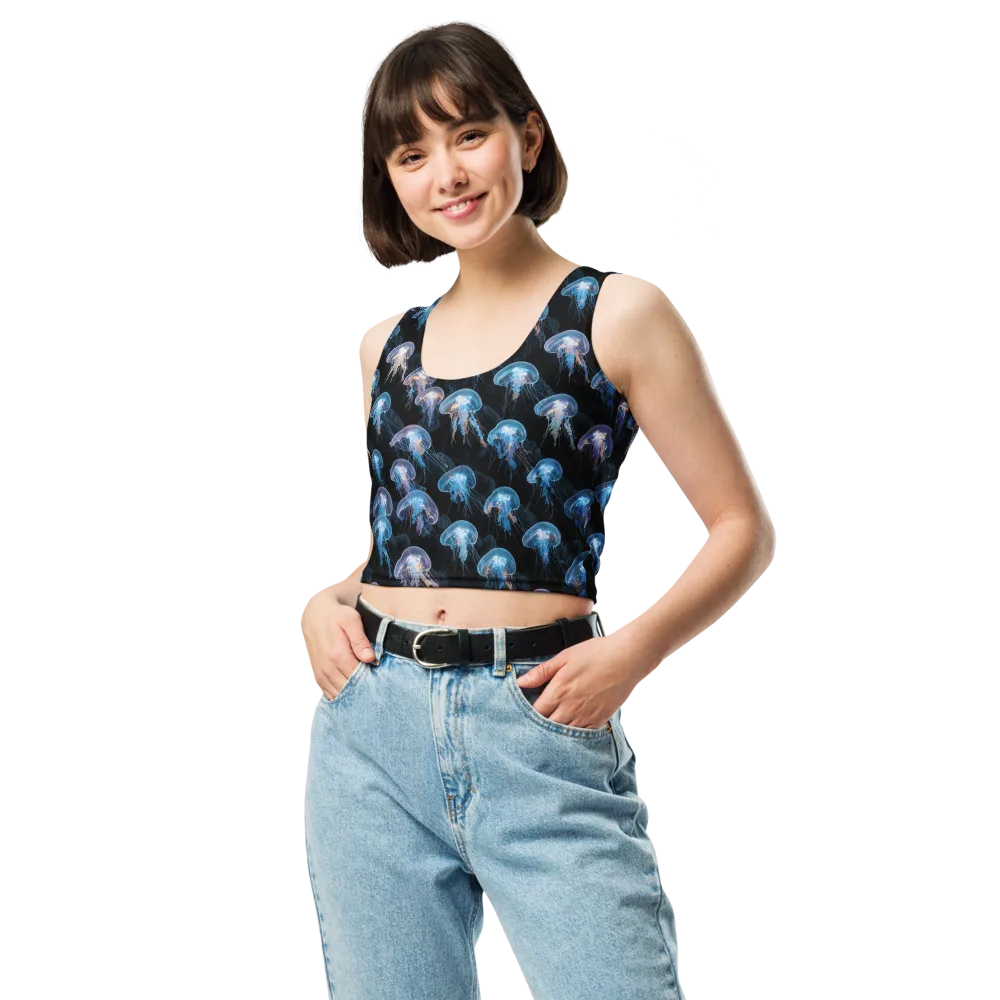 Deep-sea Reverie on Crop Top — Front