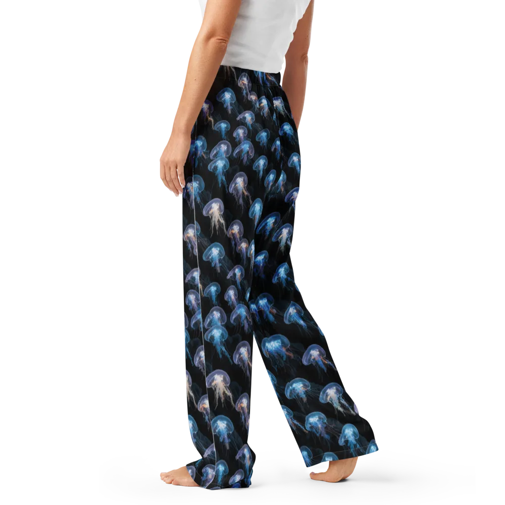 Deep-sea Reverie on Women's Pajama Pants — Left