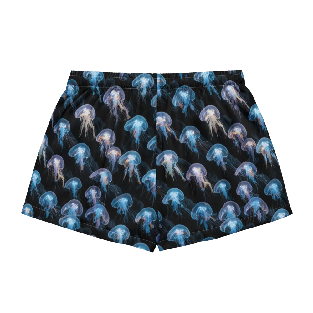 Deep-sea Reverie on Women's Pajama Shorts — Back