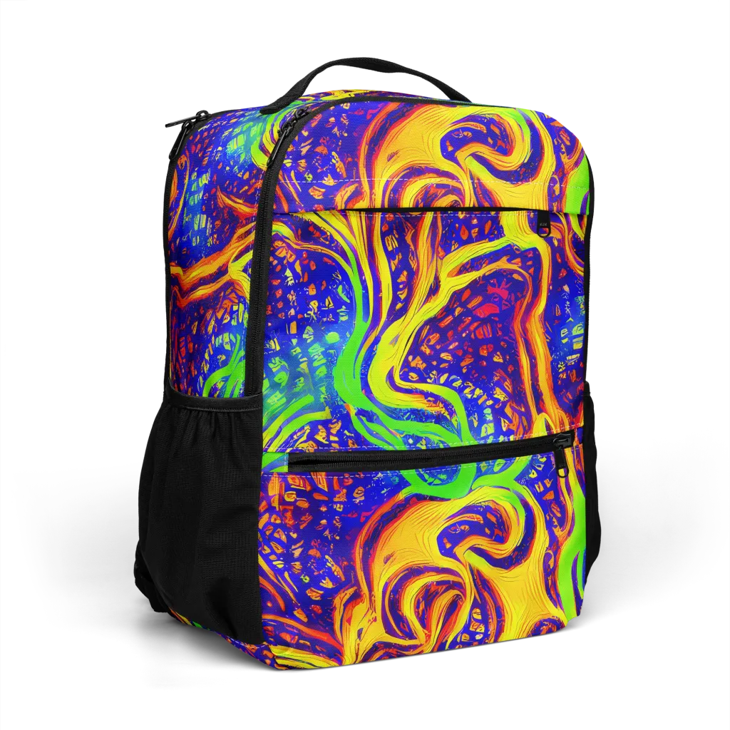 Firewater Maze on Utility Backpack — Right Front