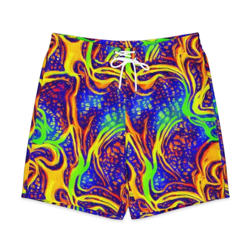 Firewater Maze on a Men's Board Shorts