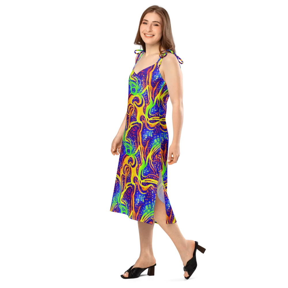 Firewater Maze on Slip Dress — Left Front