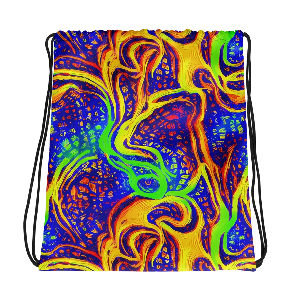 Firewater Maze on Drawstring Bag — Photo