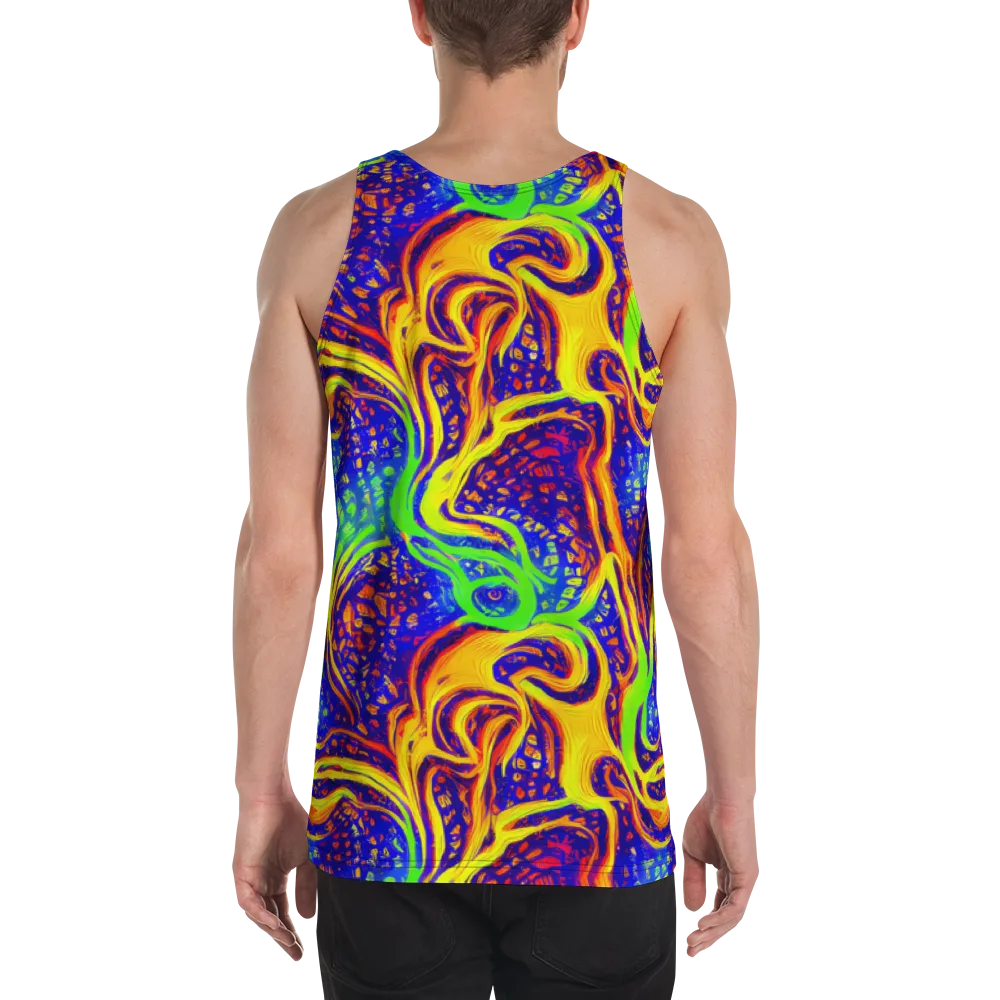 Firewater Maze on Men's Tank Top — Back