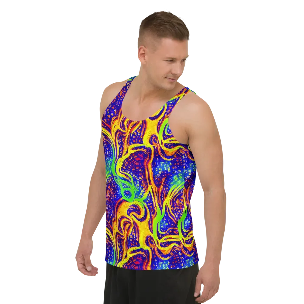 Firewater Maze on Men's Tank Top — Left Front