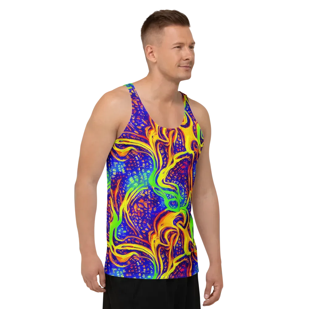 Firewater Maze on Men's Tank Top — Right Front