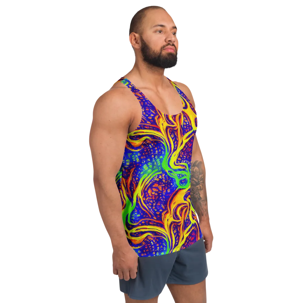 Firewater Maze on Men's Tank Top — Right Front