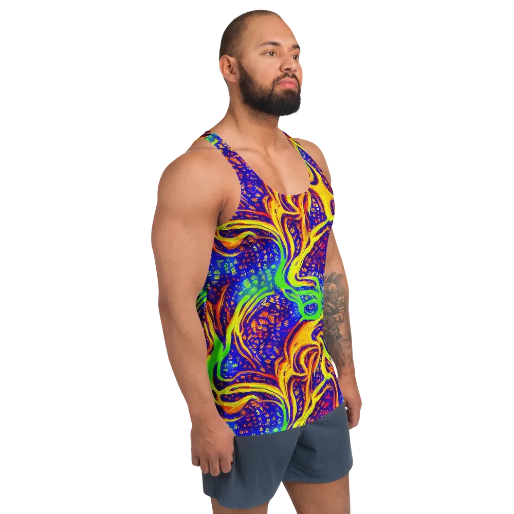Firewater Maze on Men's Tank Top — Right Front