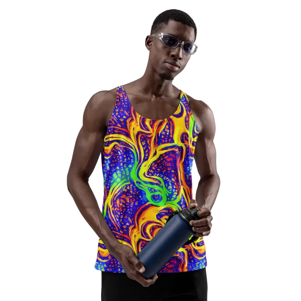Firewater Maze on Men's Tank Top — Front