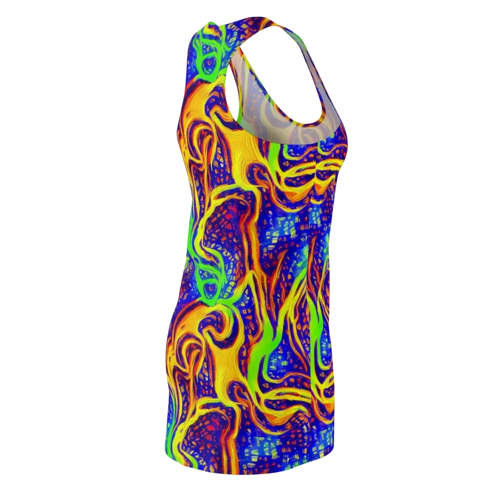 Firewater Maze on Racerback Dress — Back Side