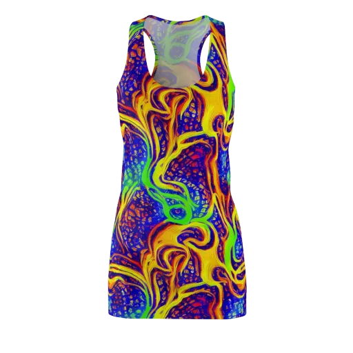 Firewater Maze on a Racerback Dress