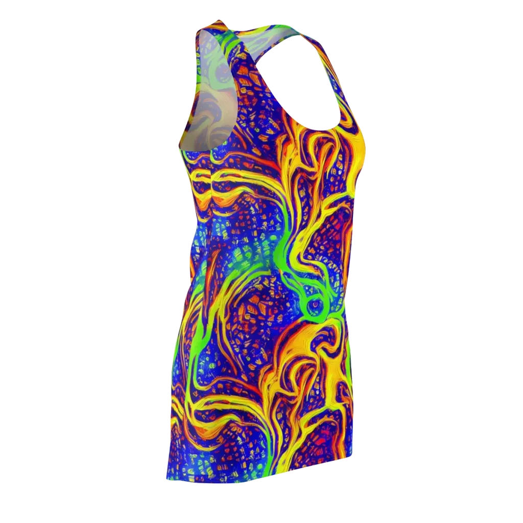 Firewater Maze on Racerback Dress — Front Side