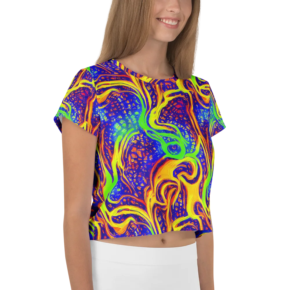 Firewater Maze on Crop Tee — Right