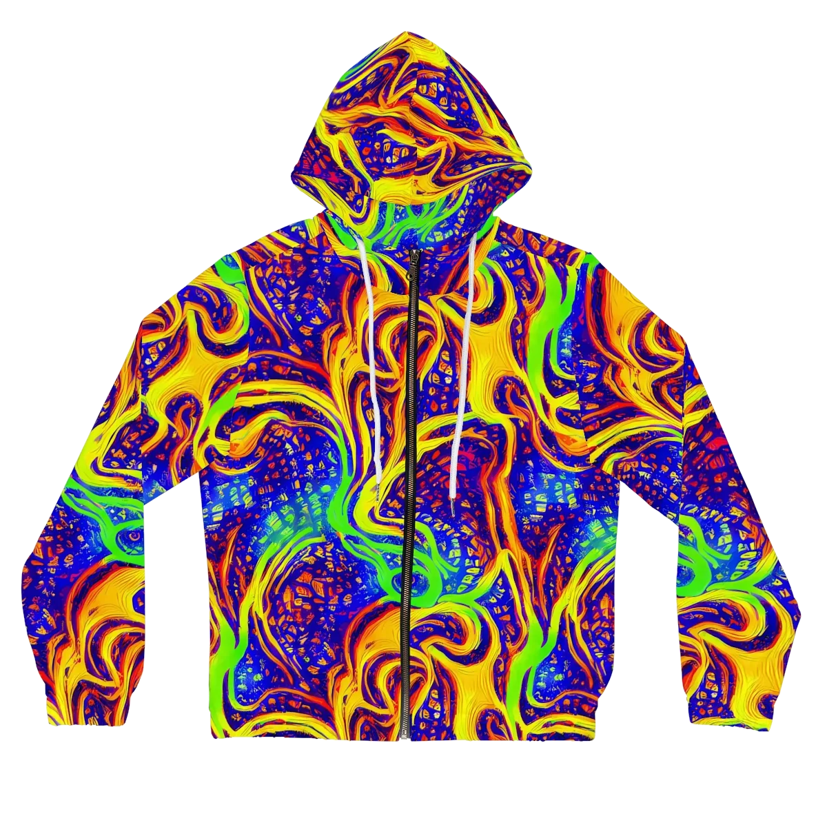 Firewater Maze on Women's Full-Zip Hoodie — Front