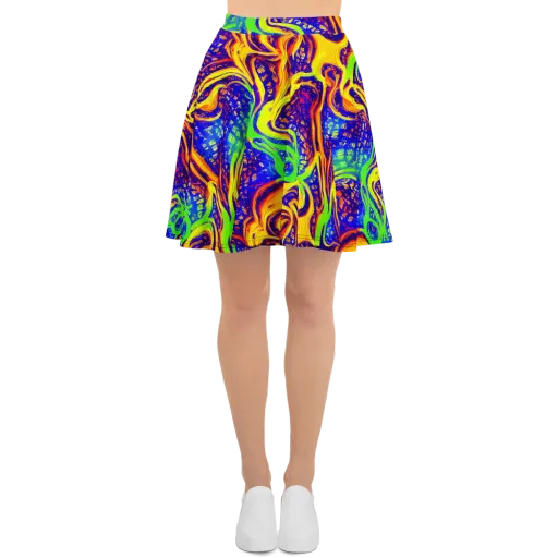Firewater Maze on a Skater Skirt