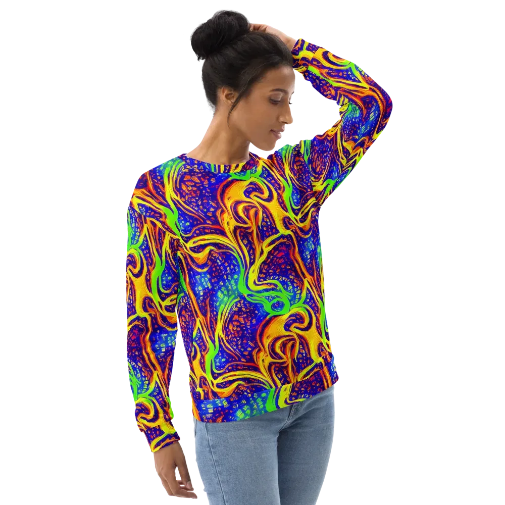 Firewater Maze on Sweatshirt — Right Front
