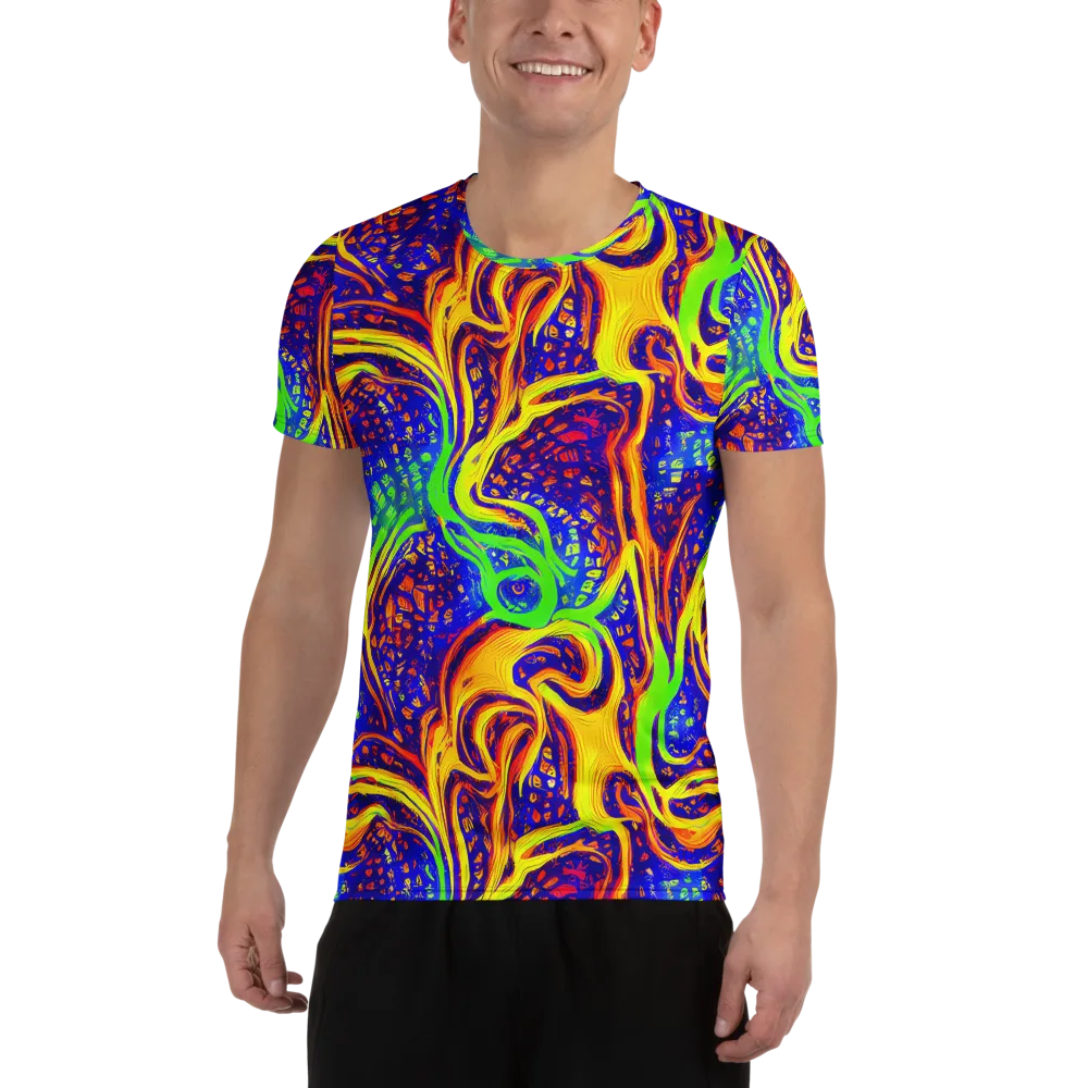 Firewater Maze on Men's Athletic T-Shirt — Front