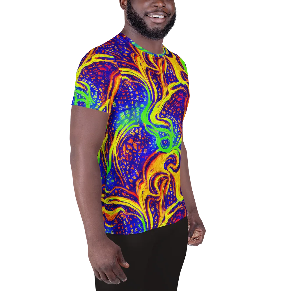 Firewater Maze on Men's Athletic T-Shirt — Right