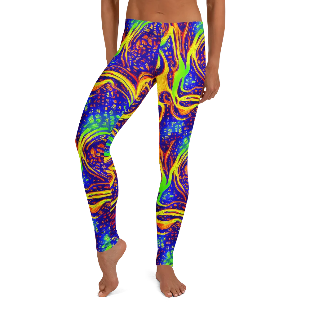 Firewater Maze on Leggings — Front
