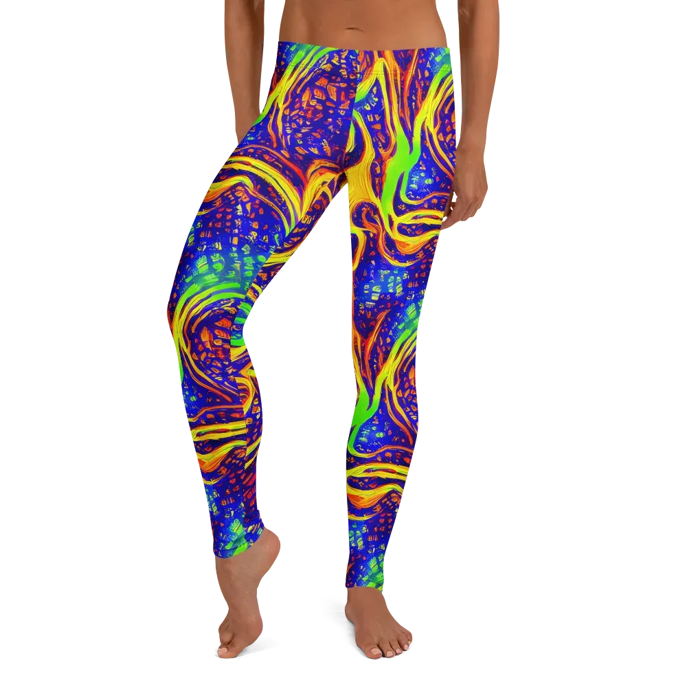 Firewater Maze on Leggings — Front