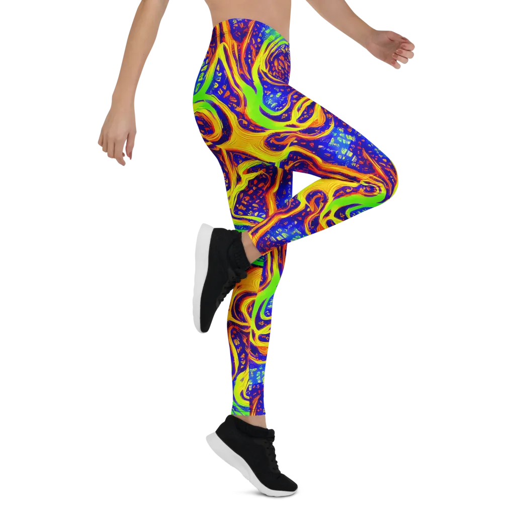 Firewater Maze on Leggings — Right