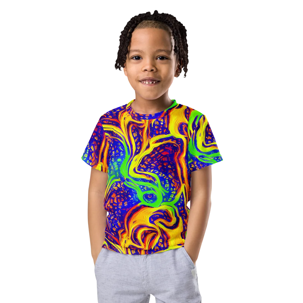 Firewater Maze on Kids Crew Neck T-Shirt — Front