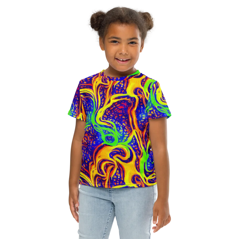 Firewater Maze on Kids Crew Neck T-Shirt — Front