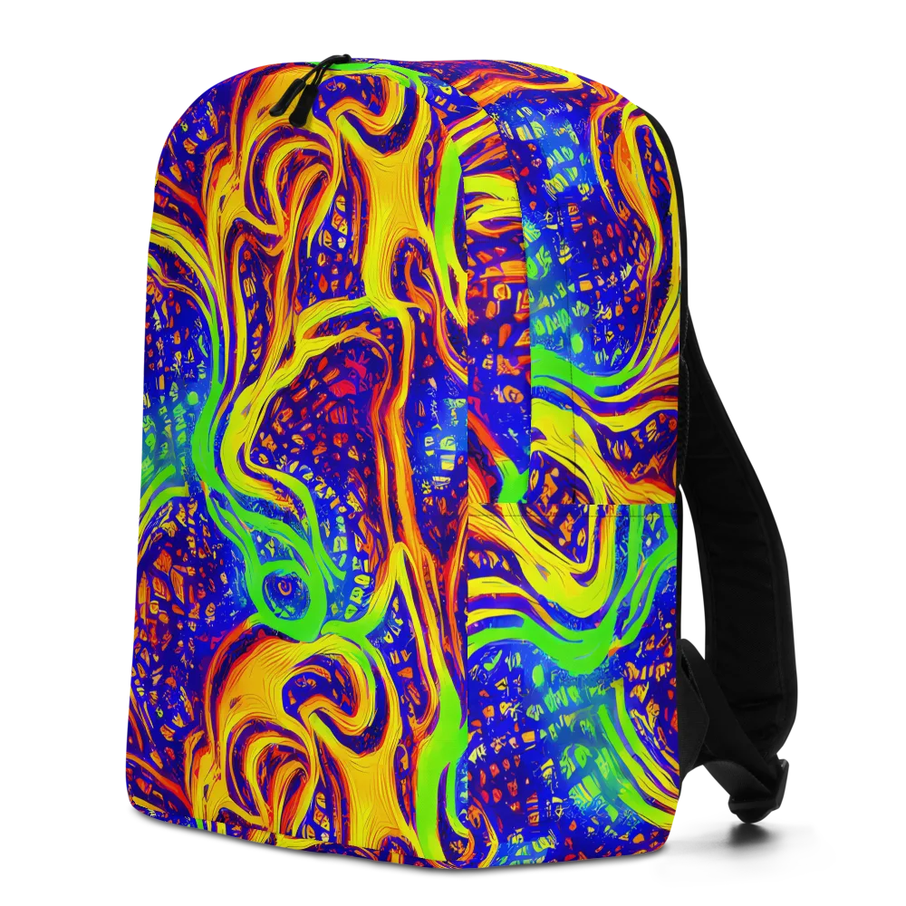 Firewater Maze on Minimalist Backpack — Left