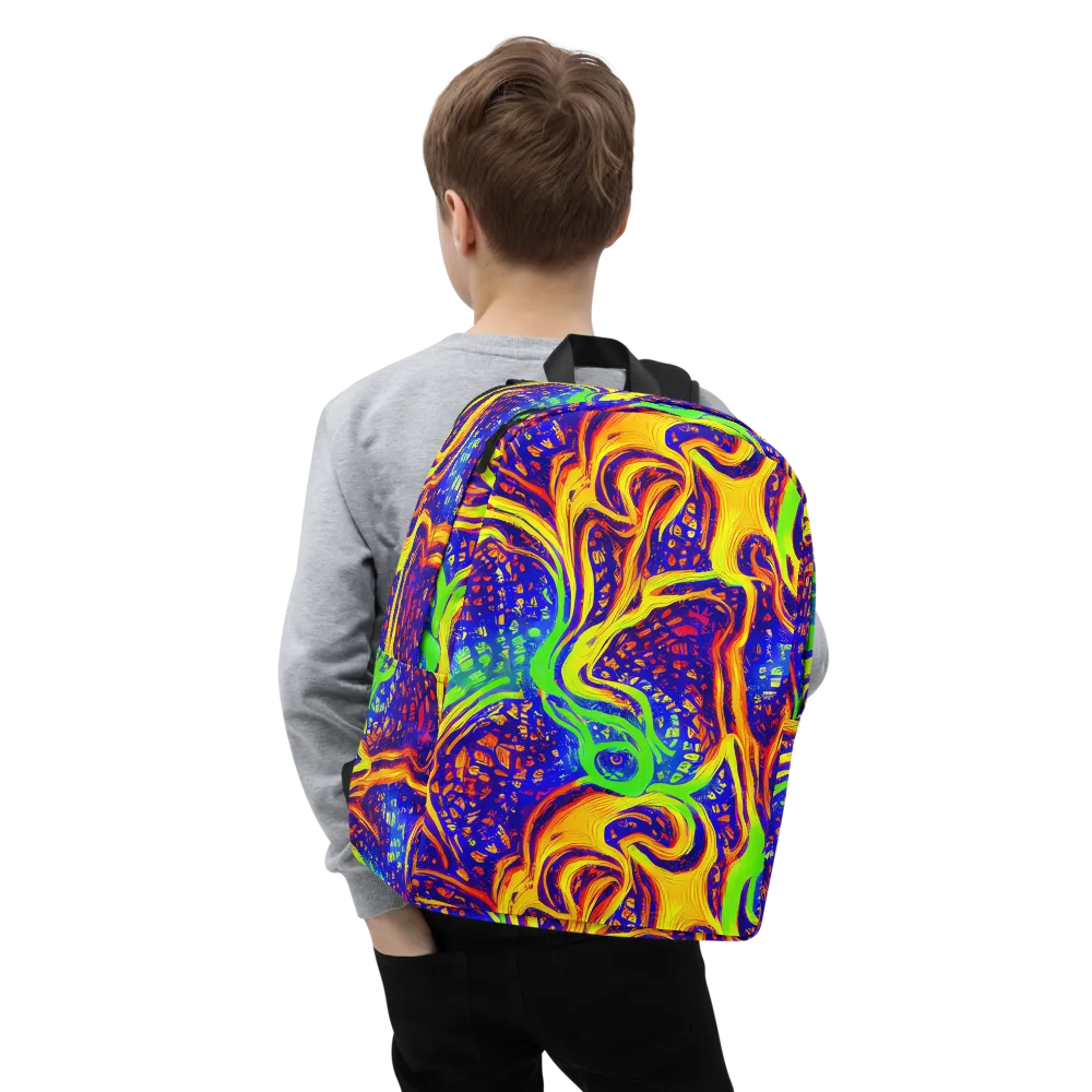 Firewater Maze on Minimalist Backpack — Zoomed-in
