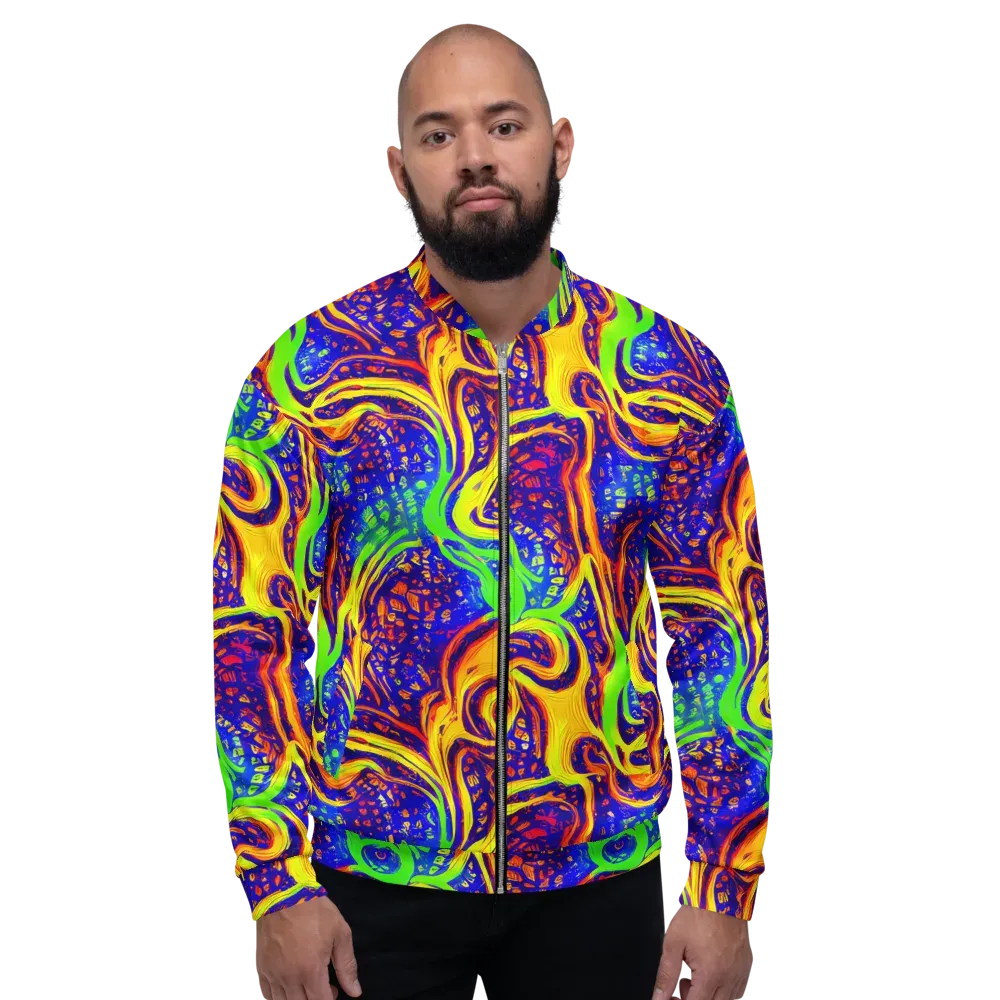 Firewater Maze on Bomber Jacket — Front