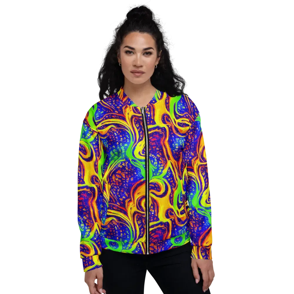 Firewater Maze on Bomber Jacket — Front