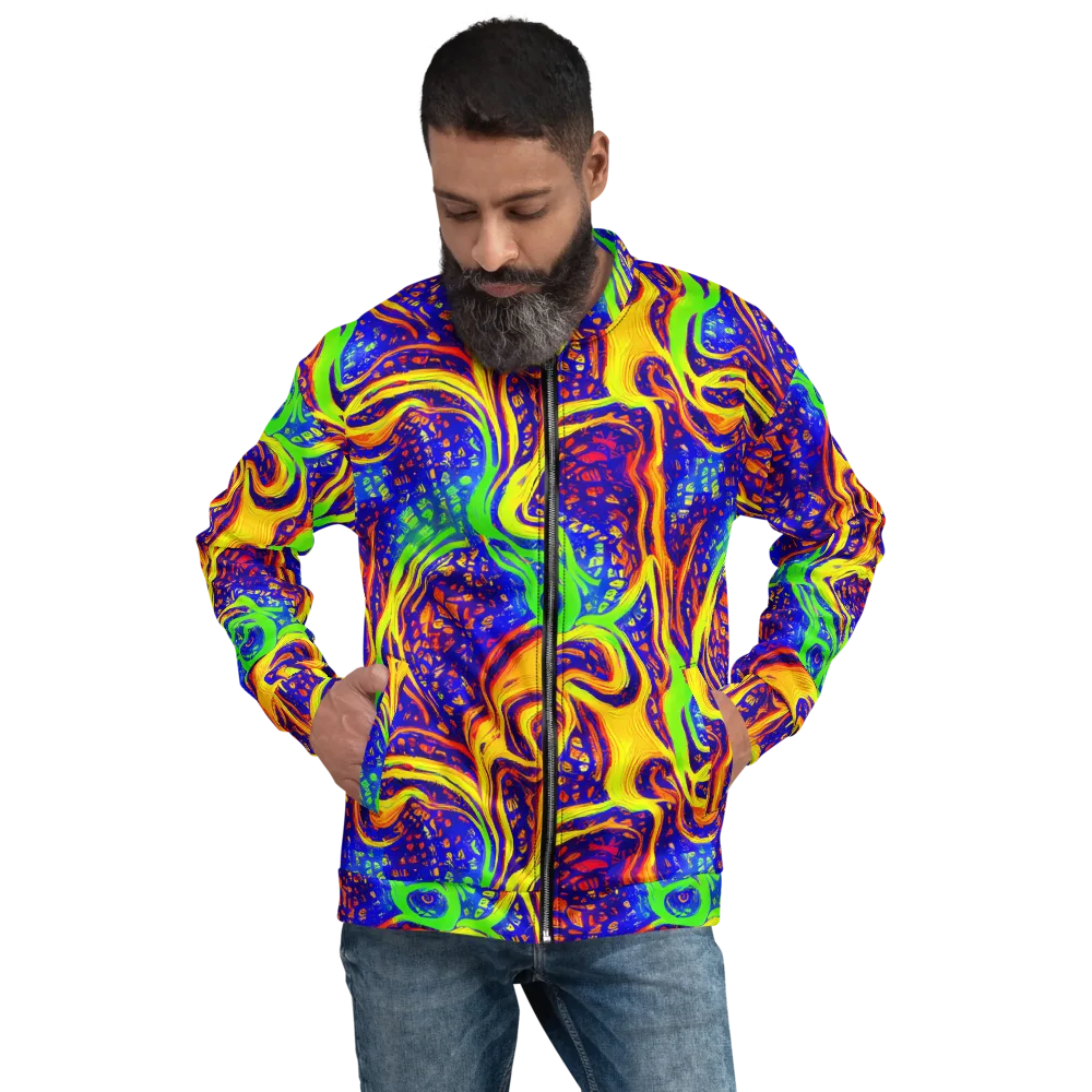 Firewater Maze on Bomber Jacket — Front