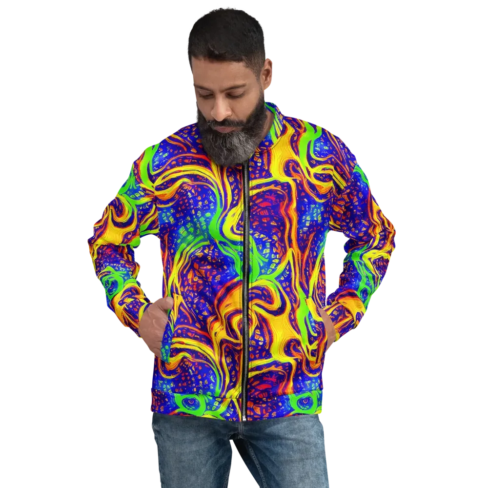 Firewater Maze on Bomber Jacket — Front