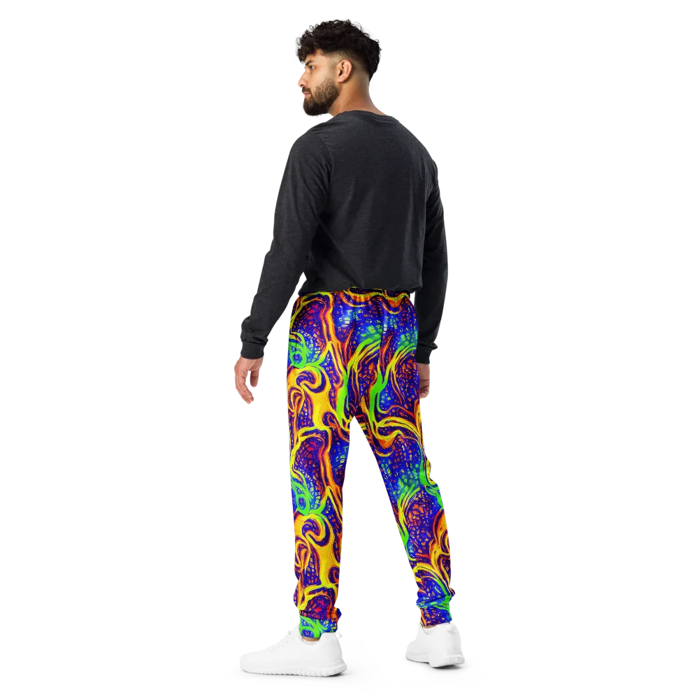 Firewater Maze on Men's Joggers — Back