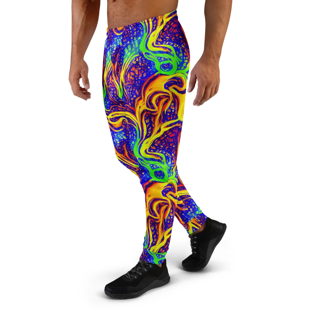 Firewater Maze on Men's Joggers — Left