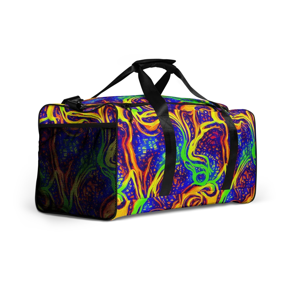 Firewater Maze on Duffle Bag — Right Front